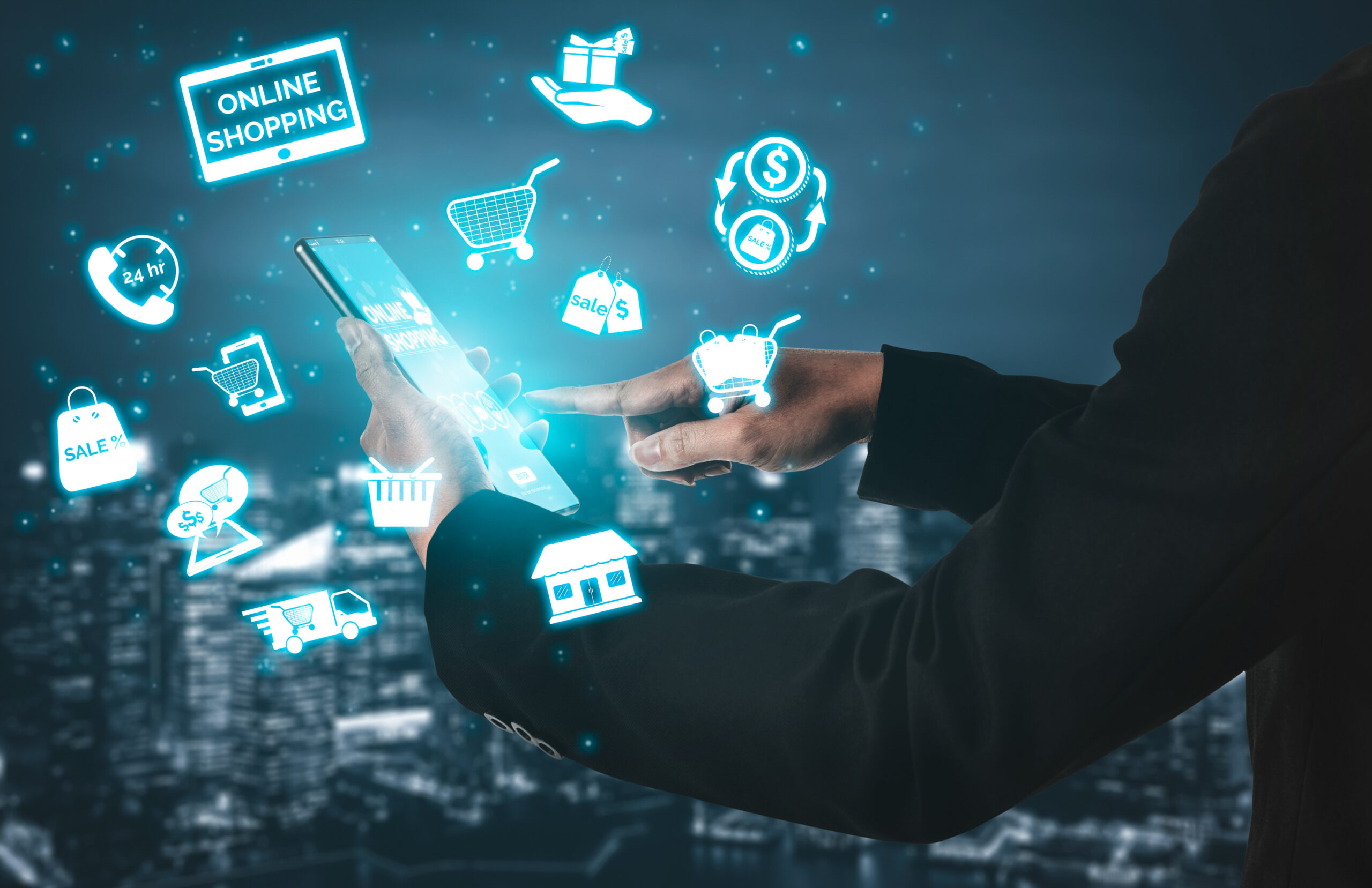 Shopping online and Internet money technology Diseño y desarrollo web en Ecuador